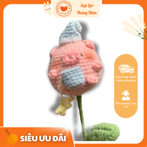Heo len mộng mơ - Sạp len tháng năm, bằng len handmade, quà tặng ý nghĩa