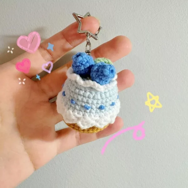 Móc khóa bánh ngọt mini - Sạp len tháng năm - Hình ảnh 2