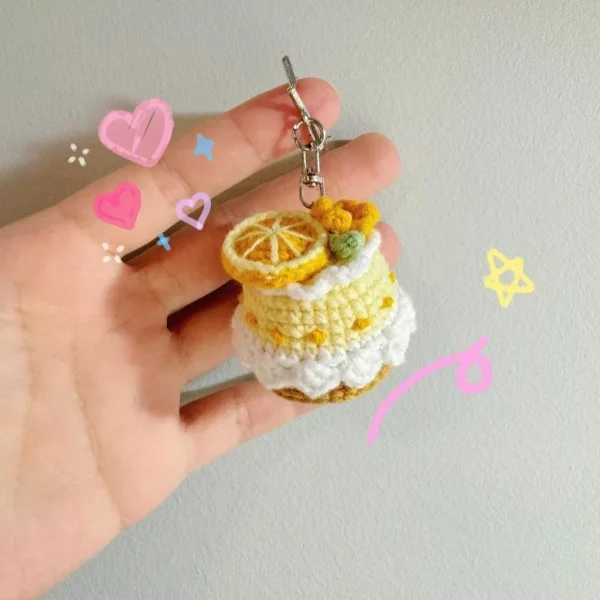 Móc khóa bánh ngọt mini - Sạp len tháng năm - Hình ảnh 4