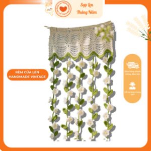 Rèm cửa hoa len handmade decor vintage – Trang trí không gian sống tinh tế  Sạp Len Tháng Năm