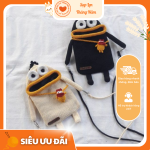 Túi Đeo Chéo Len Móc Hình Thú Ngộ Nghĩnh – Thủ Công Handmade – Sạp Len Tháng Năm