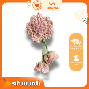 Kẹp tóc hoa len handmade – Phụ kiện thời trang vintage | Sạp Len Tháng Năm